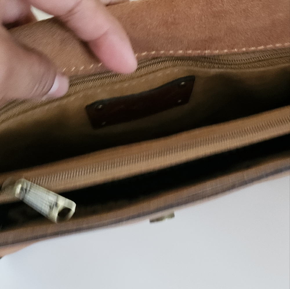 Patricia Nash Tooled Leather Sarola Crossbody Burnt Coral Bag Purse Western - Picture 7 of 12